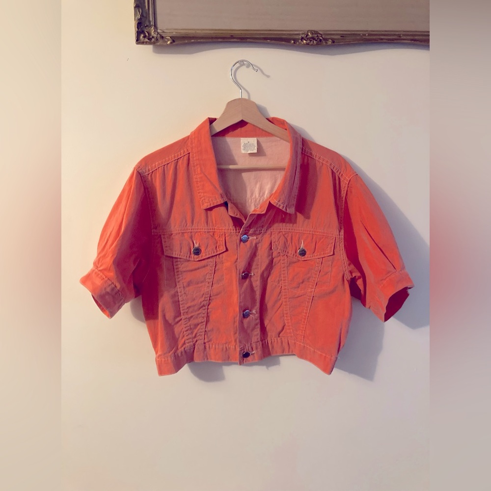 Vintage Pepe Co Orange Cropped Jacket Women’s Size Medium 80s Fashion 80s Vibes
